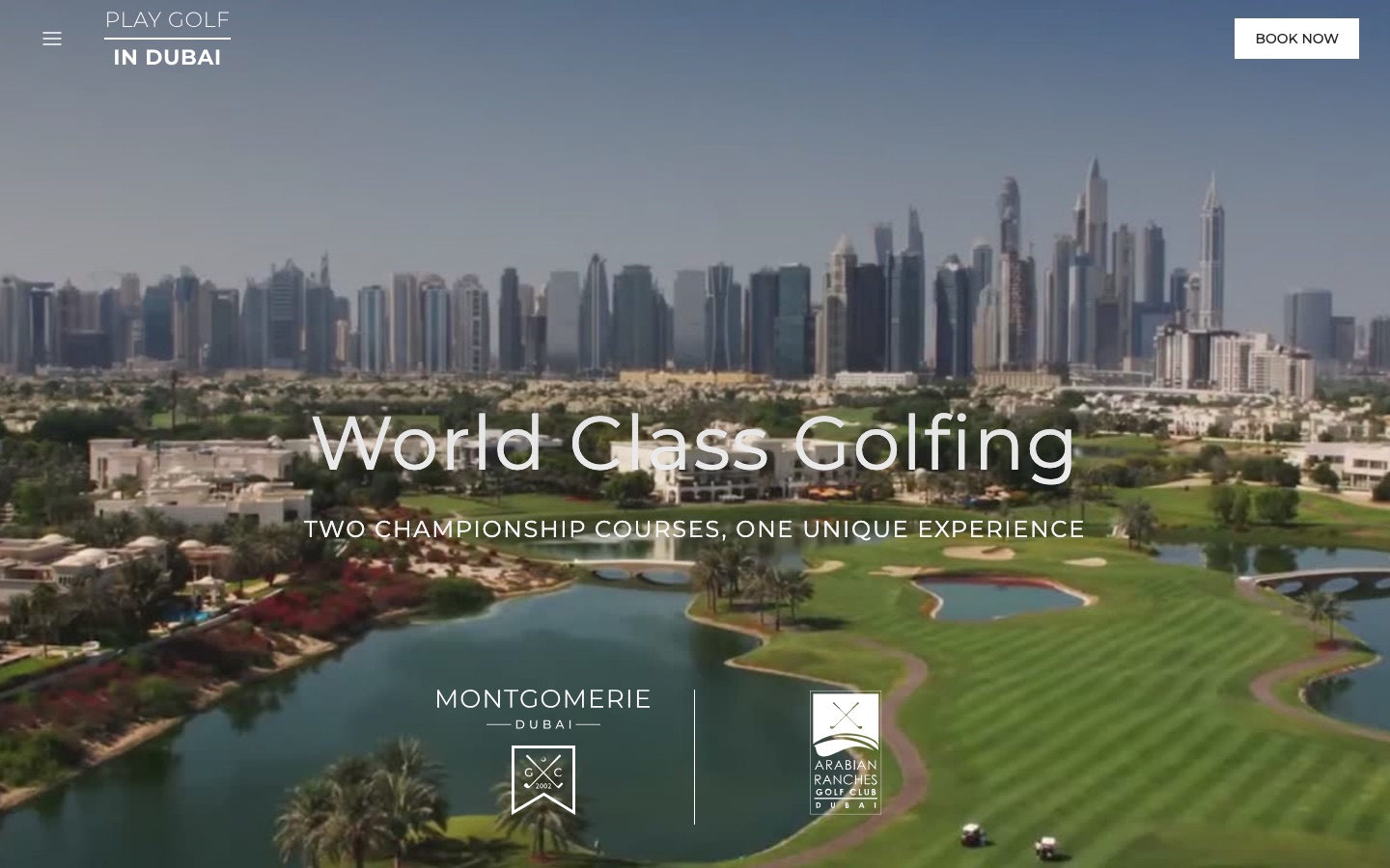 playgolfindubai.com home page